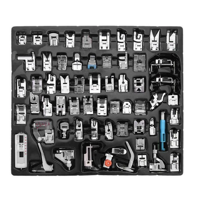 62 PCS Domestic Sewing Machine Presser Foot Feet Set for Brother Singer Janome - Image 3 of 3