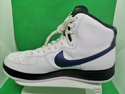 Nike By You ID Air Force 1 High White Blue Black Cream 