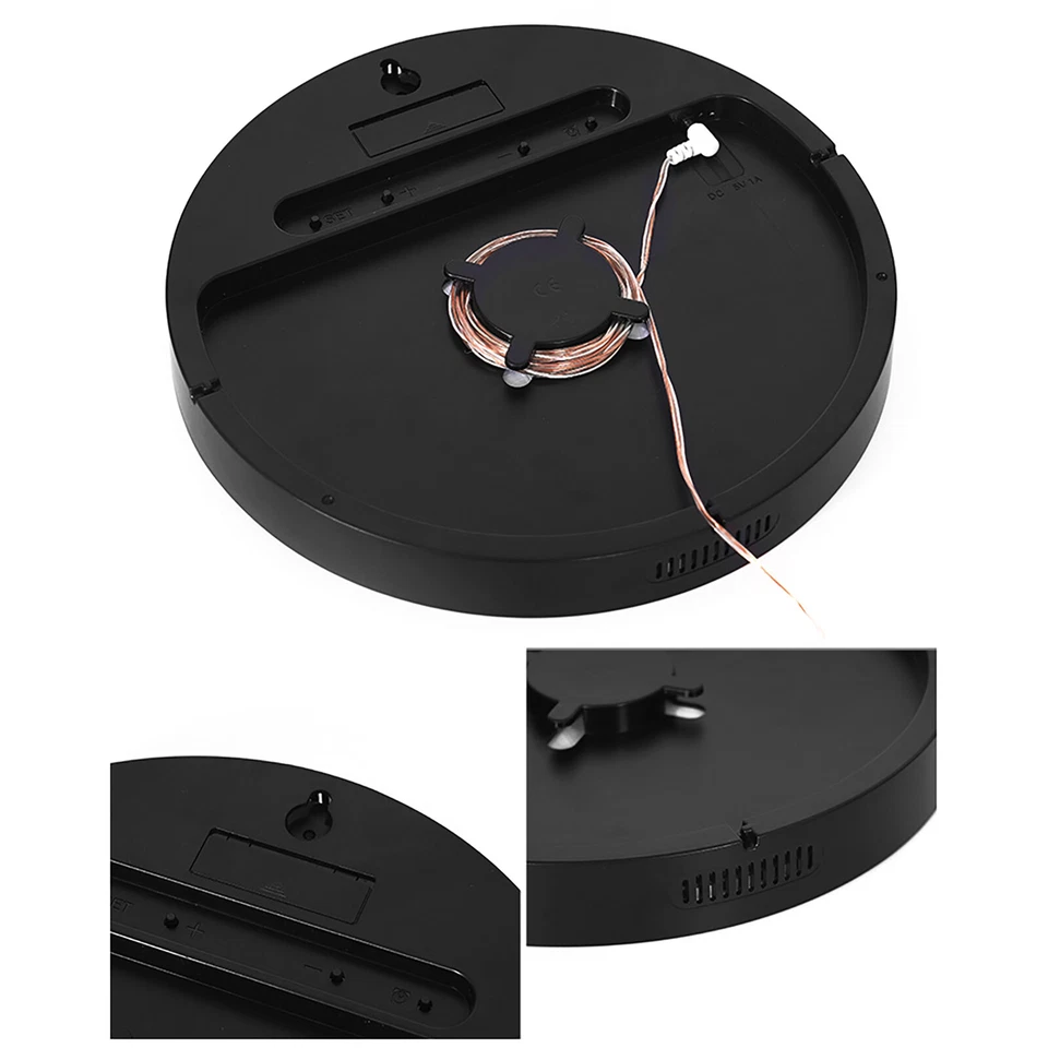 10" Digital Electronic Clock Calendar Large Display LED Wall Clock Decoration - Image 4 of 4