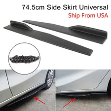 74.5cm Carbon Fiber Side Skirts Rocker Splitters Diffuser Winglet Wings 2PCS