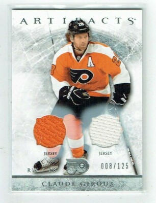 12-13 UD Upper Deck Artifacts Claude Giroux /125 Dual Jerseys