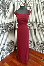 3122/A691 BILL LEVKOFF SZ 10 WINE 1451 238 FORMAL BRIDESMAIDS GOWN DRESS
