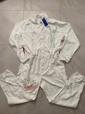 Adidas Love Unites Gender Neutral White Canvas Jumpsuit LGBTQIA Size L H43972