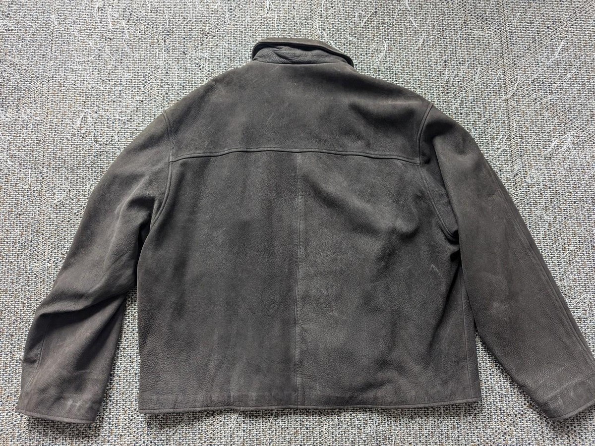 vintage EDDIE BAUER leather jacket 2XL motorcycle PATINA mad max