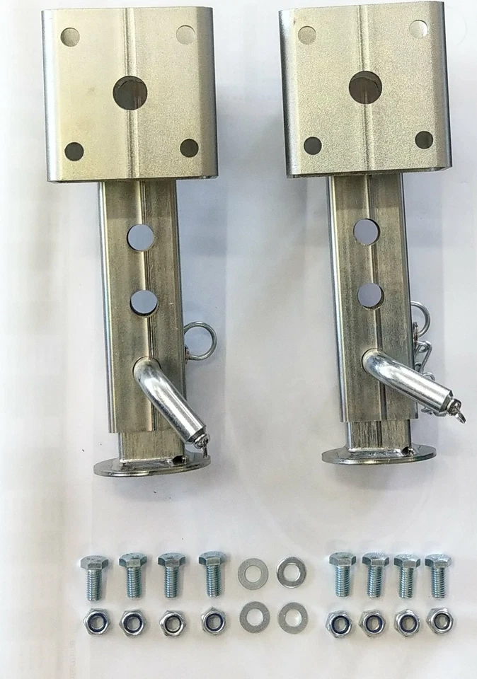 2x Stütze Abstellstütze Stützfuß Heckstütze für EDUARD Anhänger klappbar 35-55cm - Bild 3 von 3