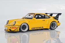 2024 Porsche 911 RWB Qeema Yellow in 1:18 scale by GT Spirit