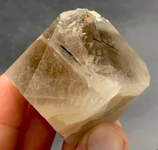 Small Cabinet Sized Pyramid Shape Smokey Quartz Included riebeckite. riebeckite