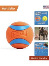 Ultra Extra Extra Large Ball Dog Toy - 4" Bouncy Fetch Toy for Large Dogs