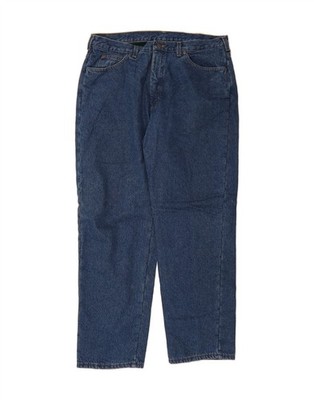 L.L.BEAN Herren Tapered Jeans W38 L31 Blau Baumwolle AO11