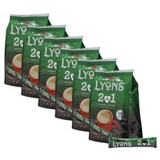 6 x Lyons Instant Coffee Sachets 2-in-1 (16g x 10s)