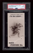 PSA 4 JOSEPHINE BAKER 1931 Pernod Colonial Exposition Card #68 RARE SENSATIONAL