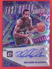 2023-24 Optic Rolando Blackman Auto /25 Fast Break Signatures Mavericks