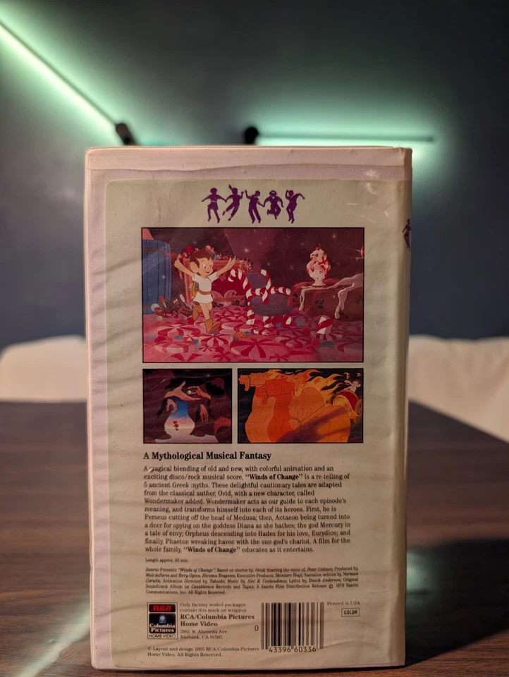 Winds of Change VHS (1985) Magic Window Sanrio RCA-Columbia RARE VARIANT Foto 2 de 4