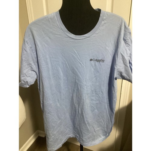 Men's Columbia PFG tee shirt XL blue