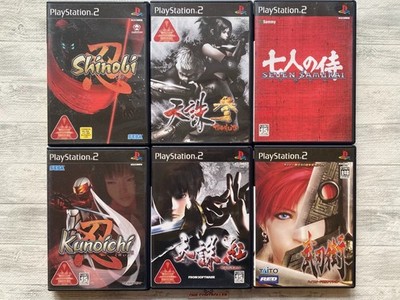 SONY PS2 Shinobi & Kunoichi &  Tenchu 3 & Kurenai & Seven Samurai & Bujingai set