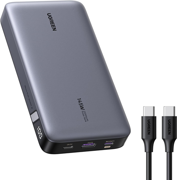 Ugreen Nexode Power Bank 145W Max 25000Mah Externer Akku Mit 3 AnschlüSse USB C-image