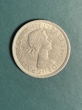 1966 Dei Gratia Regina Elizabeth II two shilling coin