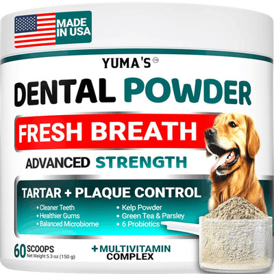 Dog Dental Powder Breath Freshener Dog Teeth Cleaning Powder Tartar