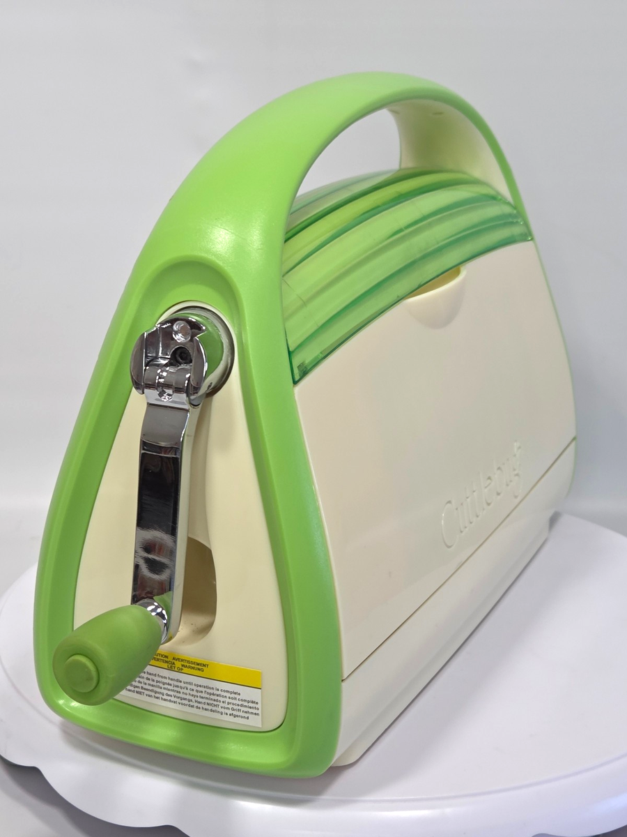 Cricut Cuttlebug Green Die Cutting Embossing Machine Manual Crank