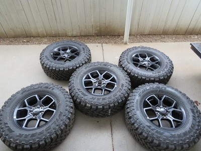 17'' Jeep Wrangler GLADIATOR Rubicon FACTORY OEM WHEELS RIMS TIRES  33'' NEW SET 5