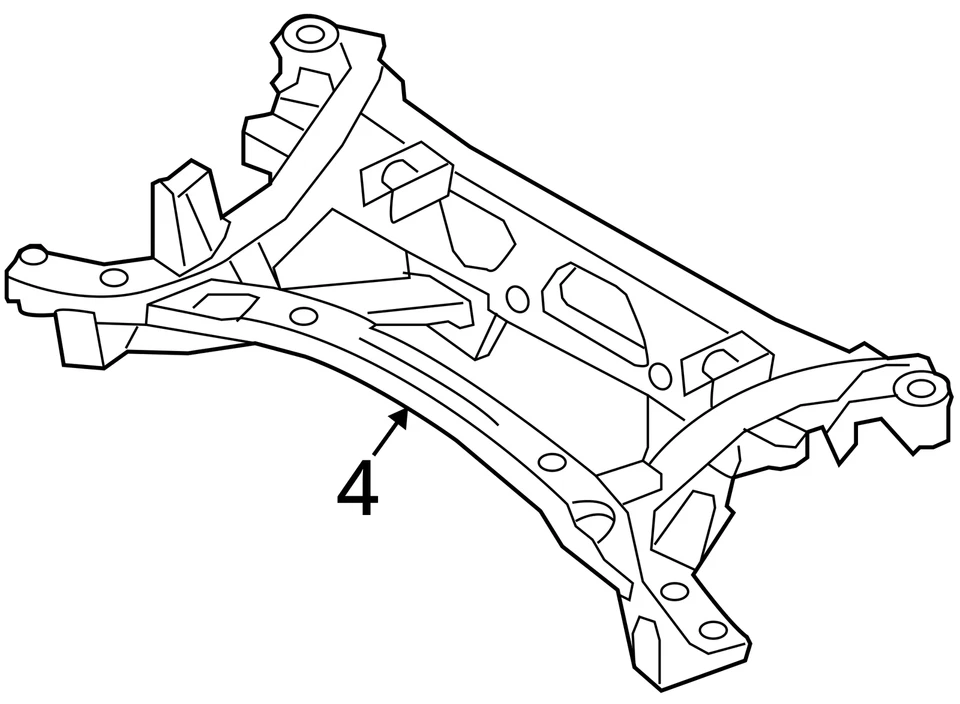 Cuadro trasero Crossmember/K compatible con MAZDA MX-5 MIATA 596927 06-14 Foto 4 de 4