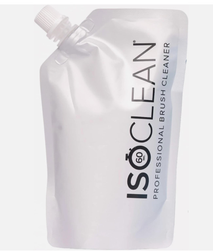 ISOCLEAN Makeup Brush Cleaner Refill Pouch -Liquid Makeup Cleaner Solution 525ml