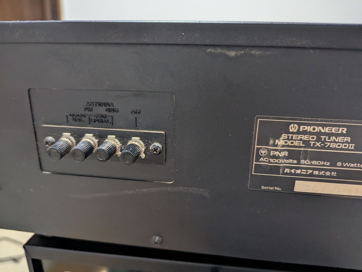 アンプ Pioneer 7800ii pioneer TX 7800 Pioneer Audio Set TX-7800 Ⅱ & SA-7800Ⅱ Vintage Amp Fully
