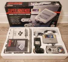 BOXED SNES Super Nintendo Console UK PAL Super Mario World-ONE OWNER- COMPLETE