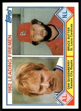 1983 Topps Dan Quisenberry/Bruce Sutter Kansas City Royals/St. Louis Cardinals