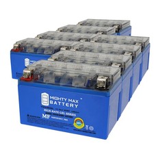 Mighty Max YTX7A-BS GEL 12V 6AH GEL Type SLA AGM Battery For Motorcycle - 8 Pack