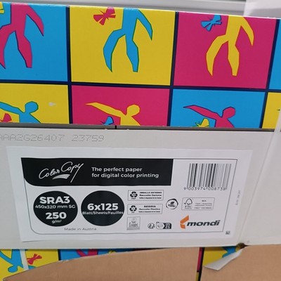 6x 125 Blatt - Mondi Color Copy Premium Laserpapier - 250g/m² - SRA3 - 45x32 cm