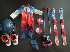 American Girl Team USA Alpine Skiing Complete Set, Excellent Condition