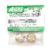 Kyosho Mini-Z Aluminum Wheels Gold Mesh Wide 1.5mm OP8-125 2pcs Set New RC