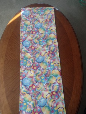 Handmade Multicolor Easter Eggs Table Runner