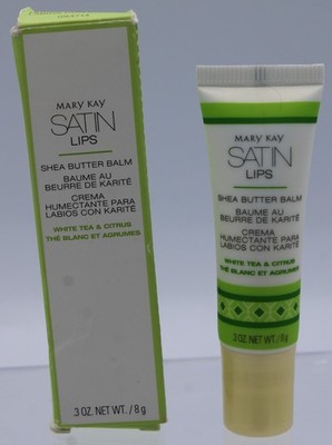 Mary Kay~ Satin Lips Shea Butter Balm ~White Tea and Citrus~New In Box