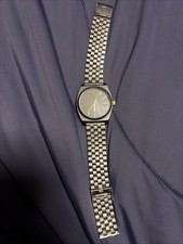 Nixon The Time Teller Watch Black Silver Dial Stainless Steel Quartz
