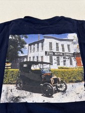 Mens FORD Motor Company Vintage Blue Graphic T-Shirt - XL