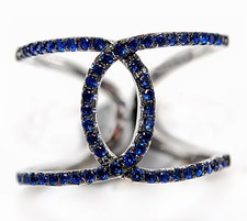 Treated Blue Sapphire 925 Solid Sterling Silver Ring Jewelry Sz 6,7,8 MK4