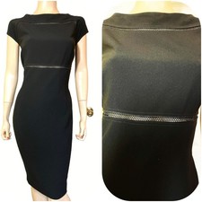 Nice St John Little Black Dress W Cut-Out Design sz 12
