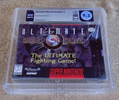 Ultimate Mortal Kombat 3 (SNES Super Nintendo) WATA 9.2A++ NEW SEALED POP 1