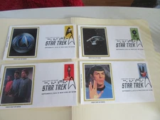Four Star Trek 2016 Forever Stamp Fdcs Sc#5132-35 On Colorano Silk Cachet Covers