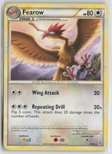 Fearow 15/95 Rare HGSS Unleashed Pokemon Moderately Played