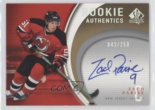 2005-06 SP Authentic Rookie Authentics 43/250 Zach Parise #RA-ZP Auto 0u8p