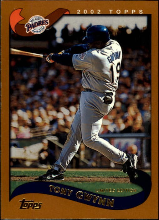 2002 Topps Limited Baseball Card #99 Tony Gwynn /1950