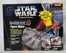 Star Wars Power of the Force Millennium Falcon Figure Maker Kenner Skywalker Han