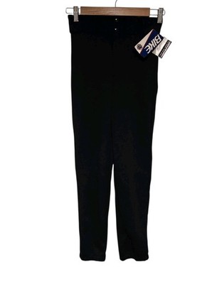 Vintage BIKE Baseball Pants Black Zipper Snap Size XS NEW NWT NOS READ