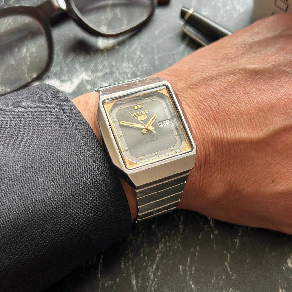 Seiko 5 Mechanical (Automatic) Square Wristwatches for sale - eBay