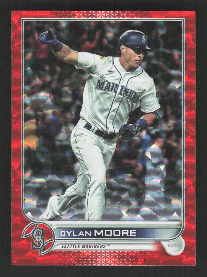 Dylan Moore 2022 Topps Orange Foilbard #567 Seattle Mariners /299