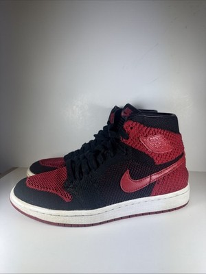 Nike Air Jordan 1 Retro High OG GS FlyKnit Bred Size 6.5Y Sneakers 919702-001