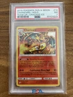 2019 POKEMON SUN & MOON TEAM UP 14 CHARIZARD-HOLO CRACKED ICE PSA 7